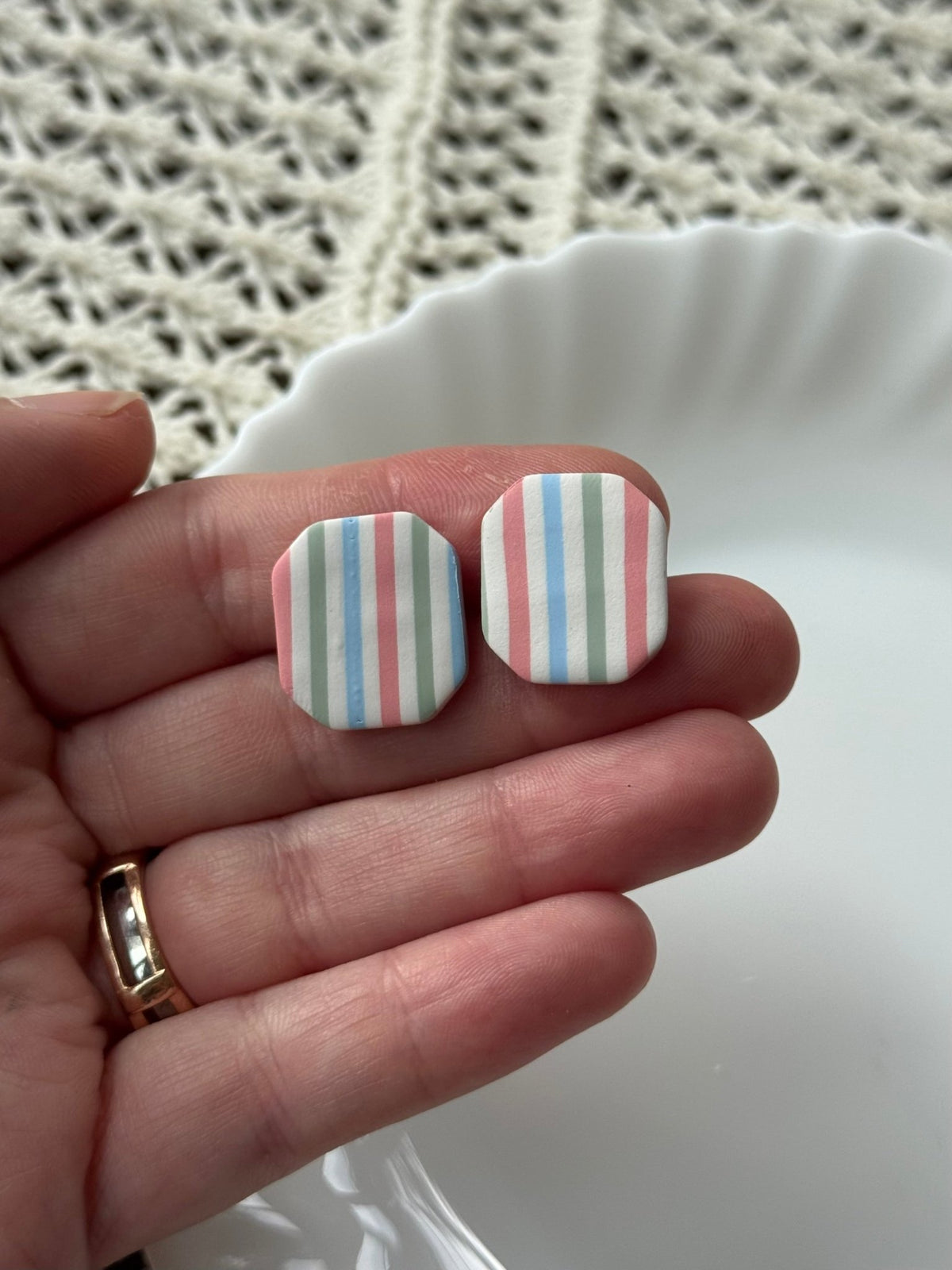 Cabana Striped Studs La Vie Bien Cabana Striped Studs