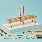 Cable-Stayed Bridge DIY Kit, Educational STEM Toy by Kitsville