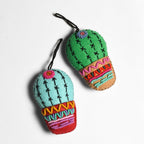Cactus Embroidered Felted Ornament - Mexico Decor La Vie Bien Cactus Embroidered Felted Ornament - Mexico