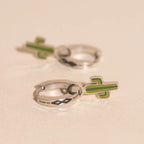 Cactus Huggie Hoop Charms La Vie Bien Cactus Huggie Hoop Charms