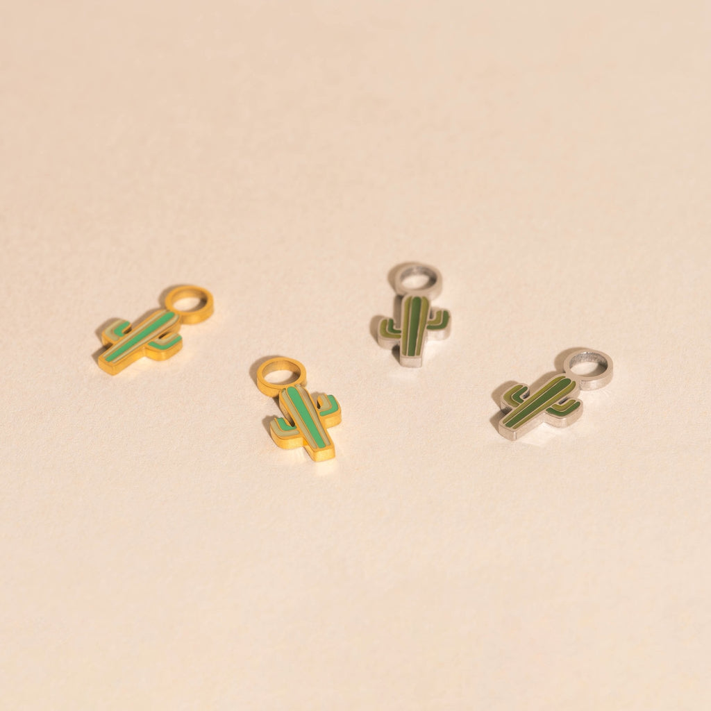 Cactus Huggie Hoop Charms La Vie Bien Cactus Huggie Hoop Charms