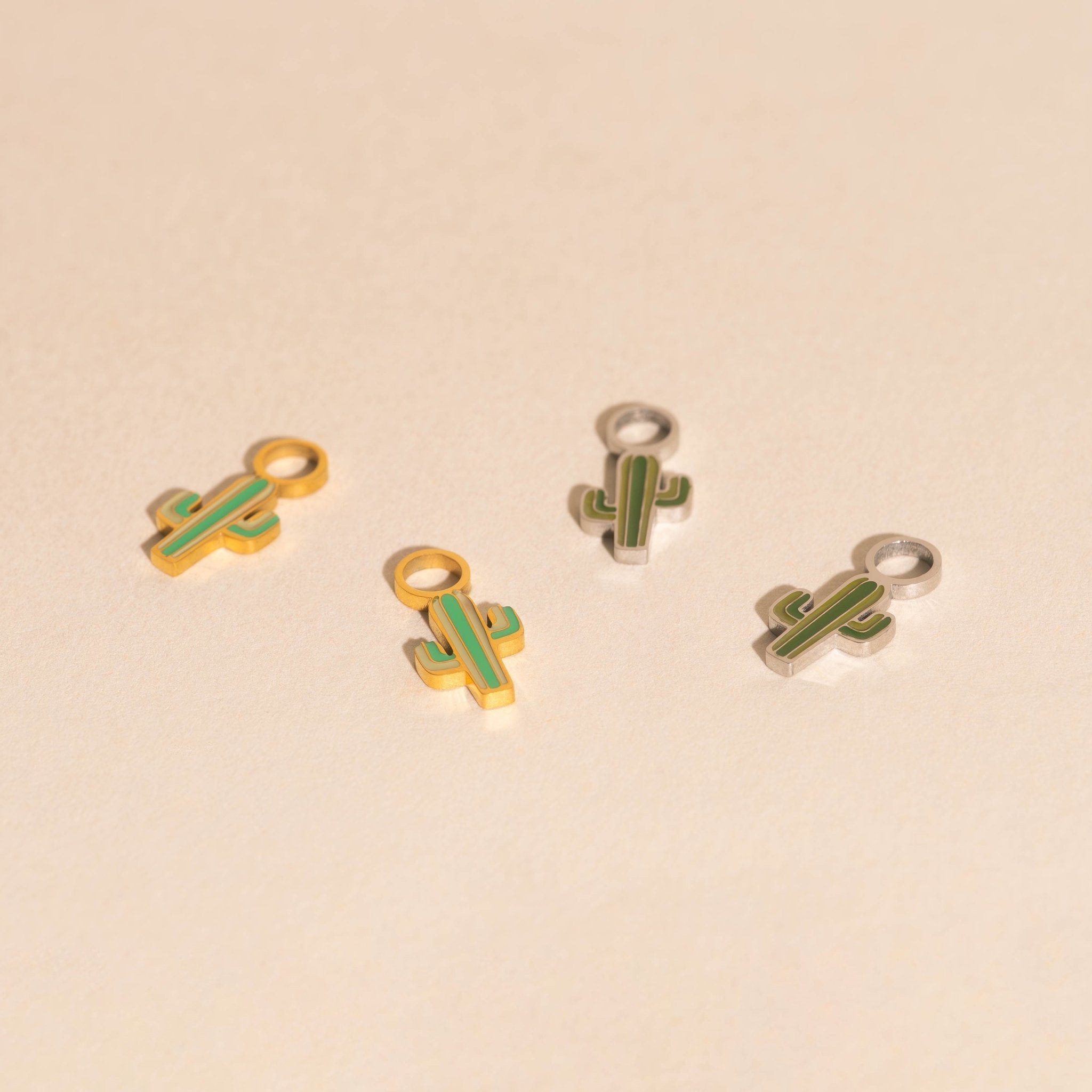 Cactus Huggie Hoop Charms La Vie Bien Cactus Huggie Hoop Charms