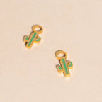 Cactus Huggie Hoop Charms La Vie Bien Cactus Huggie Hoop Charms
