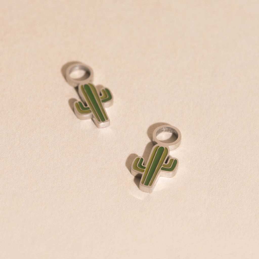Cactus Huggie Hoop Charms La Vie Bien Cactus Huggie Hoop Charms