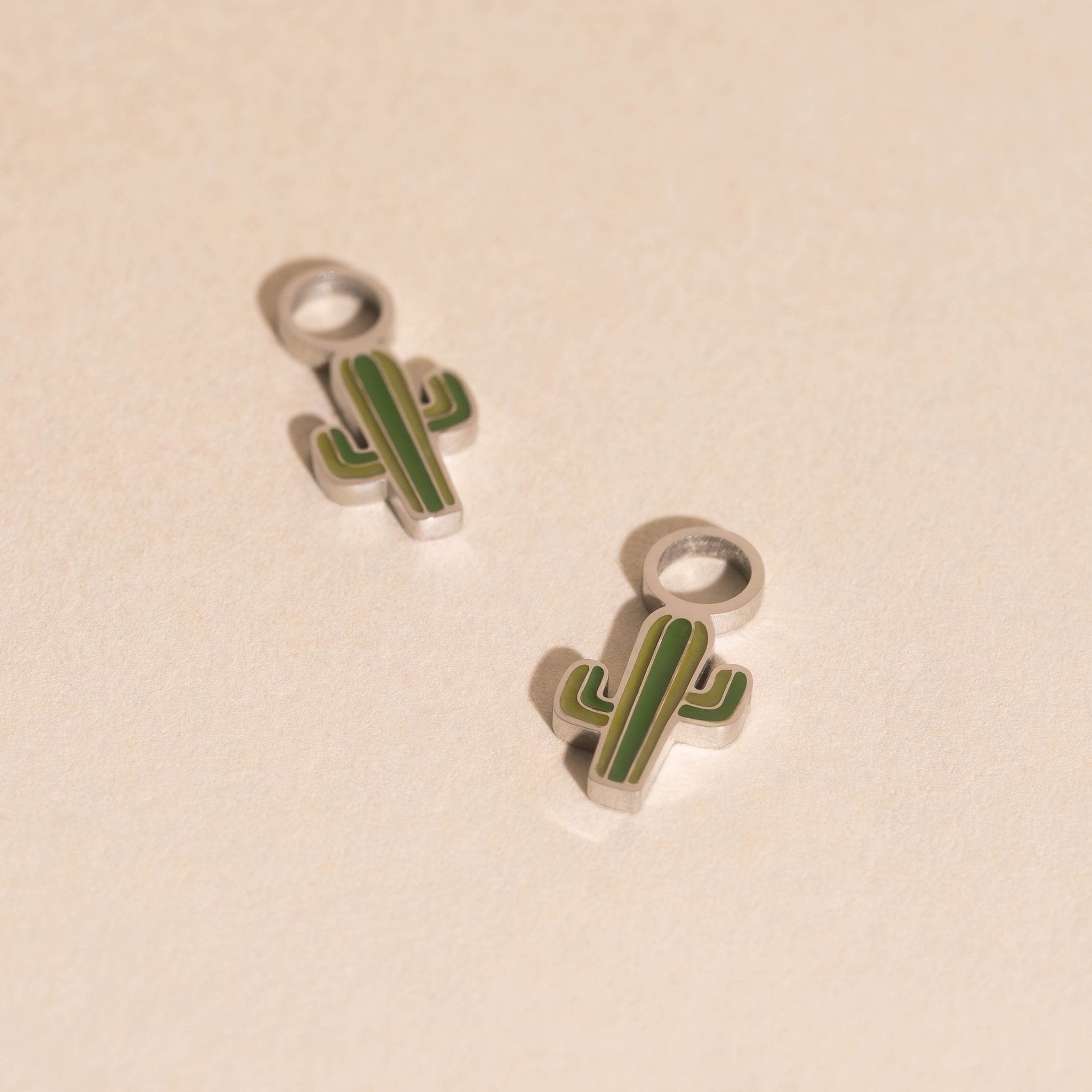 Cactus Huggie Hoop Charms La Vie Bien Cactus Huggie Hoop Charms