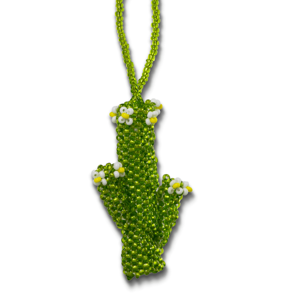 Cactus Seed Bead Artisan Made Ornament - Guatemala Decor La Vie Bien Cactus Seed Bead Artisan Made Ornament - Guatemala