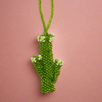 Cactus Seed Bead Artisan Made Ornament - Guatemala Decor La Vie Bien Cactus Seed Bead Artisan Made Ornament - Guatemala