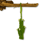 Cactus Seed Bead Artisan Made Ornament - Guatemala Decor La Vie Bien Cactus Seed Bead Artisan Made Ornament - Guatemala