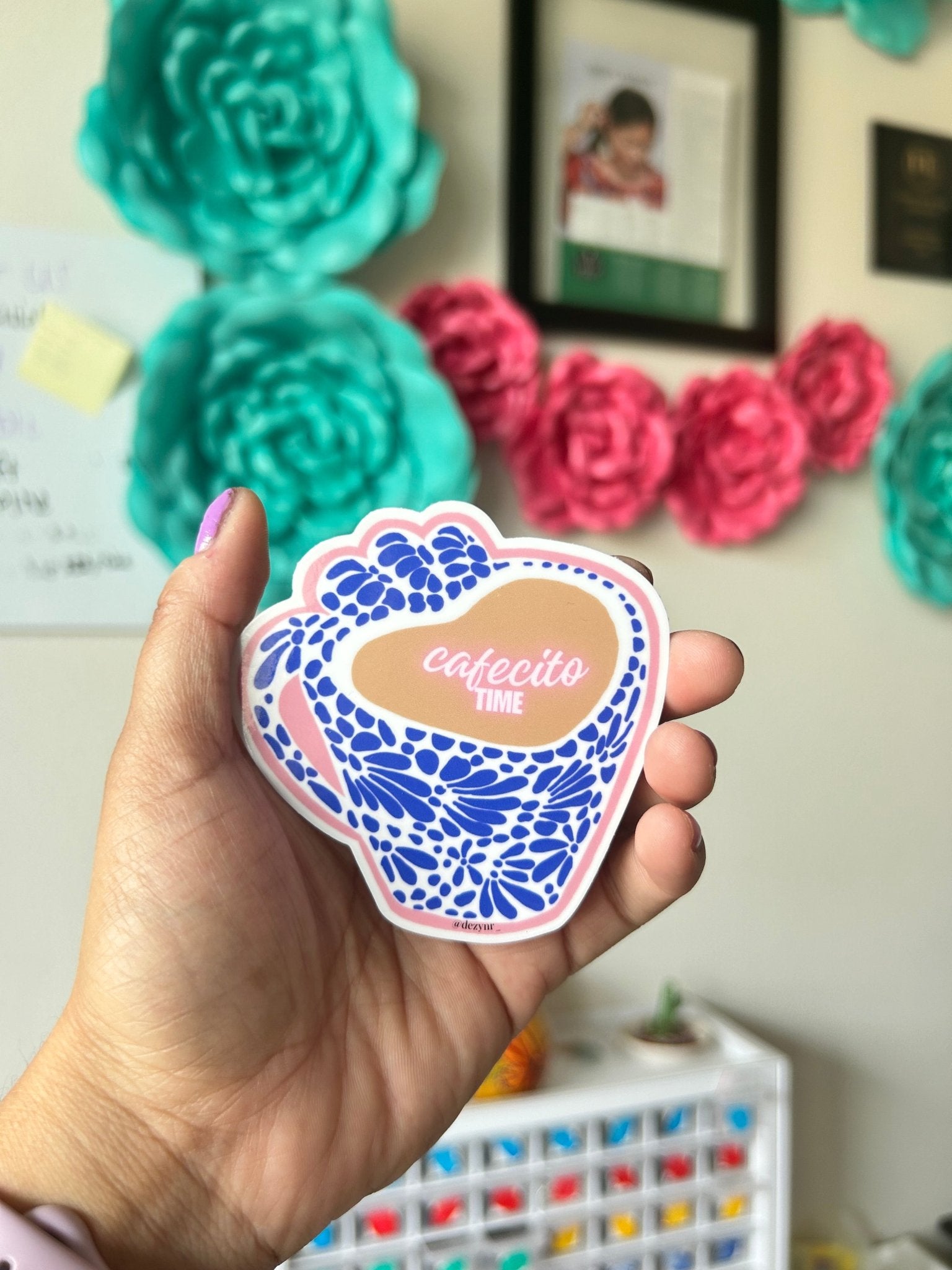 Cafecito time sticker Decorative Stickers La Vie Bien Cafecito time sticker