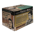 Caffeine Queen Ceramic Mug | Vintage Style | Design on Both Sides | In a Gift Box by The Bullish Store