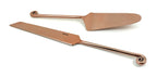 Cake Cutting Serving Set with Forks (Copper Finish, Treble Note) by Vibhsa