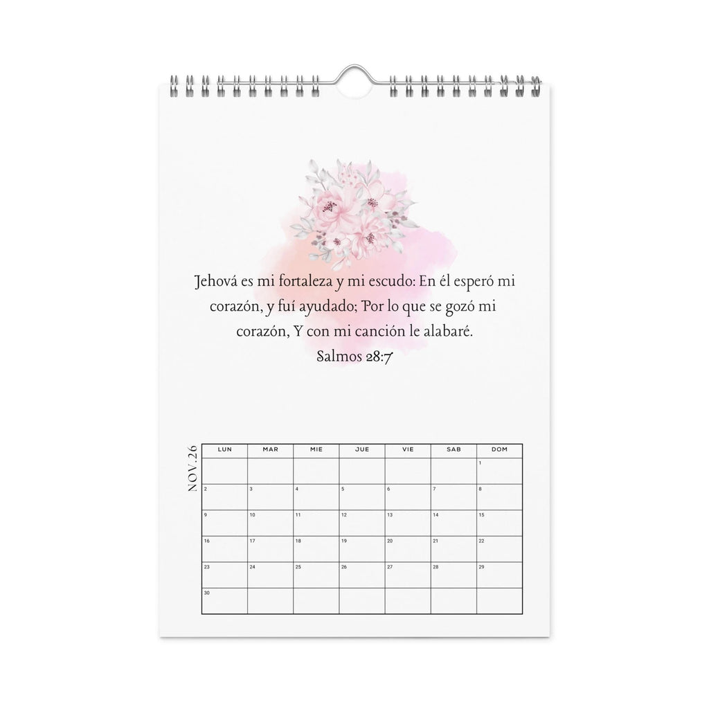 Calendario versículos de la Biblia - Wall calendar (2026) Spanish/Espanol by La Vie Bien