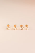 Callie Flat Back Stud leave in La Vie Bien Callie Flat Back Stud