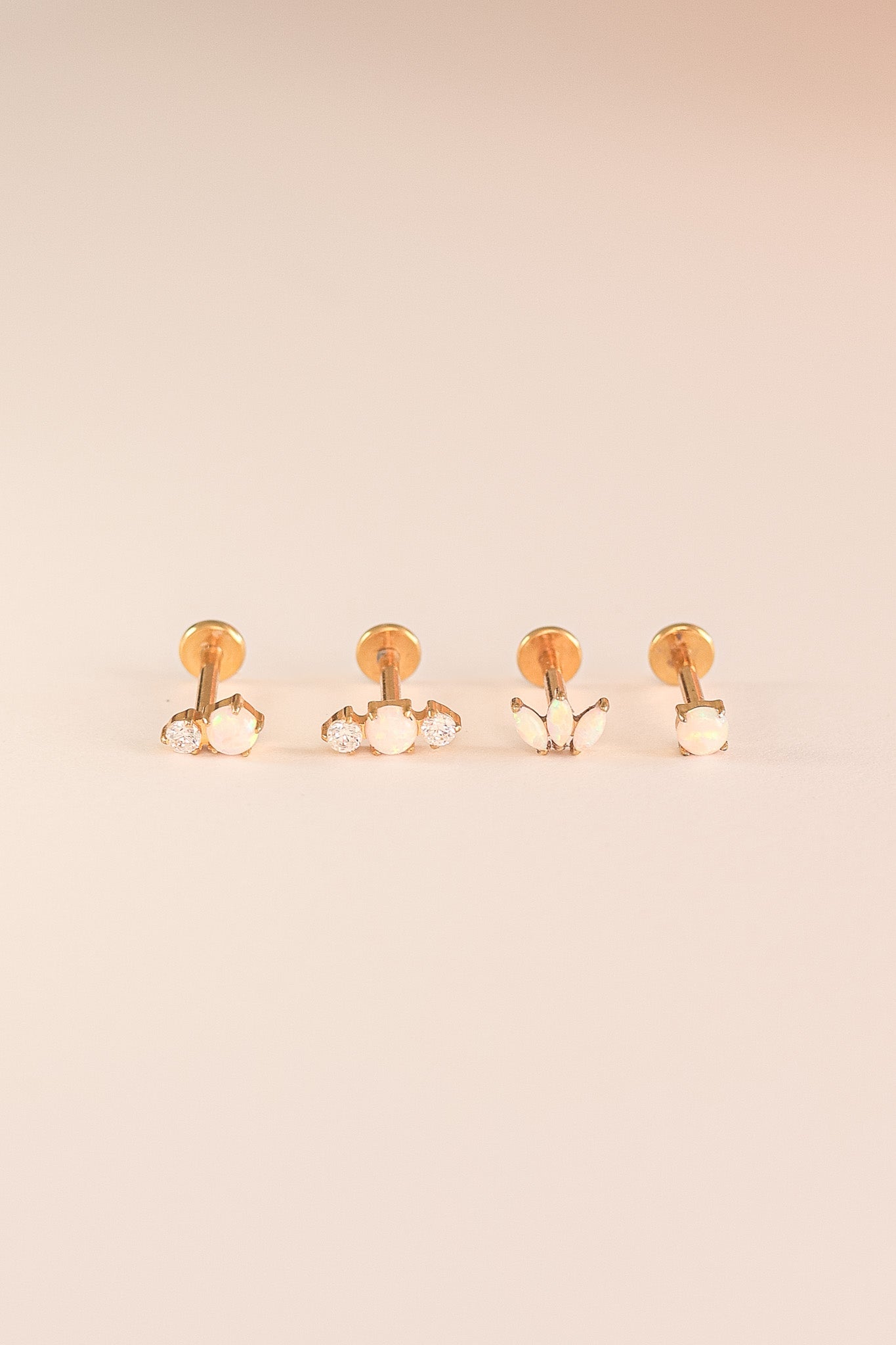 Callie Flat Back Stud leave in La Vie Bien Callie Flat Back Stud