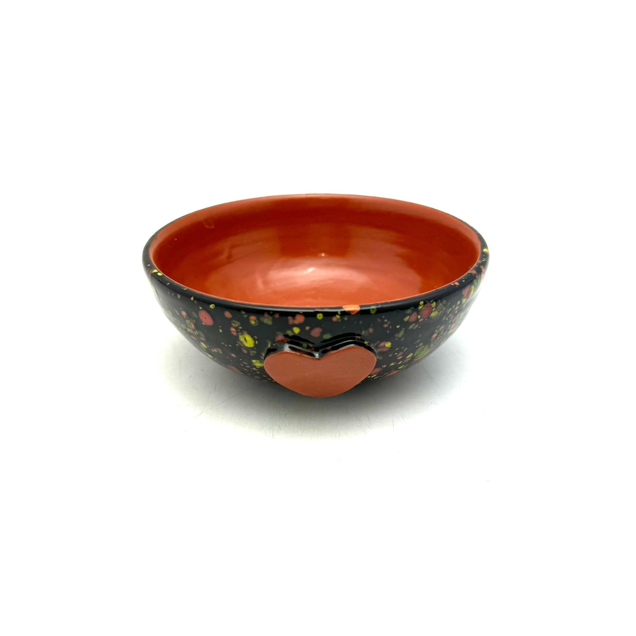 Calliope Heart Ice - Cream Bowls - Black Explosion