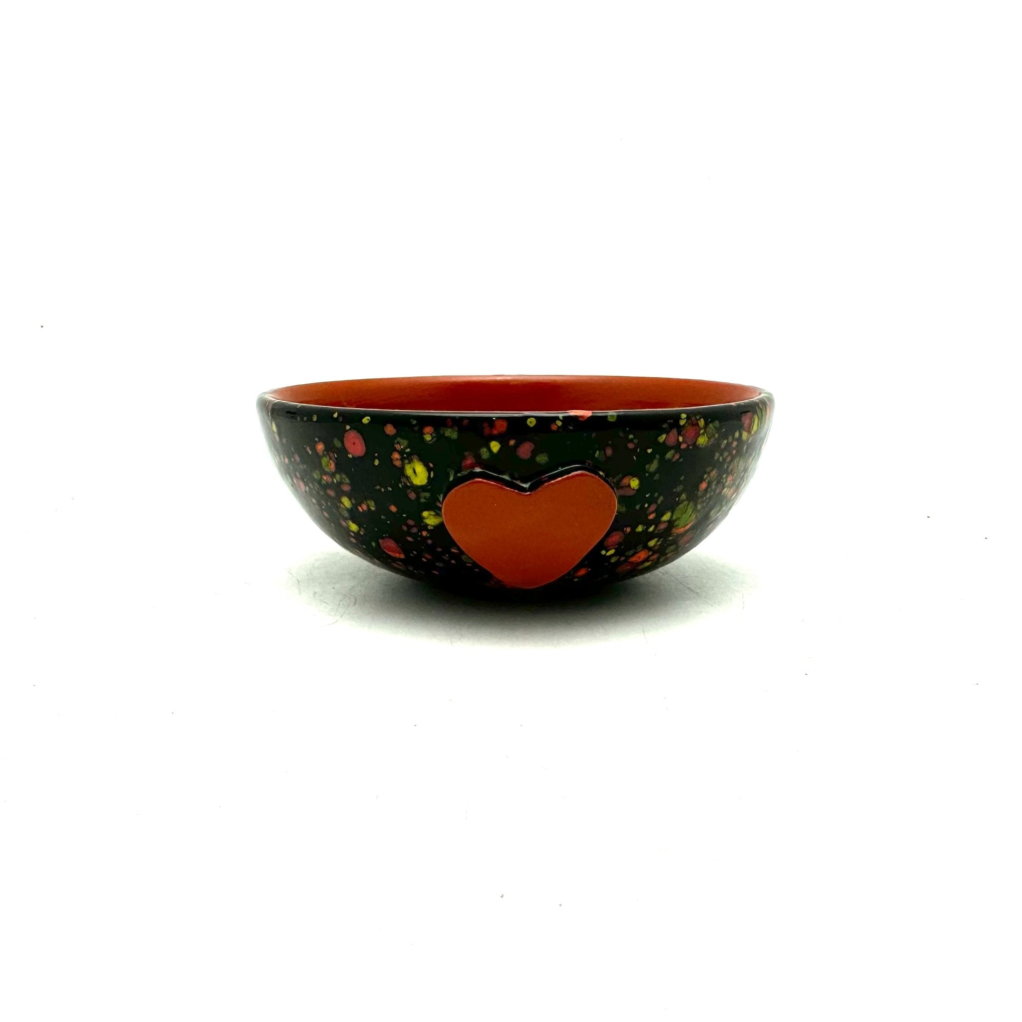 Calliope Heart Ice - Cream Bowls - Black Explosion