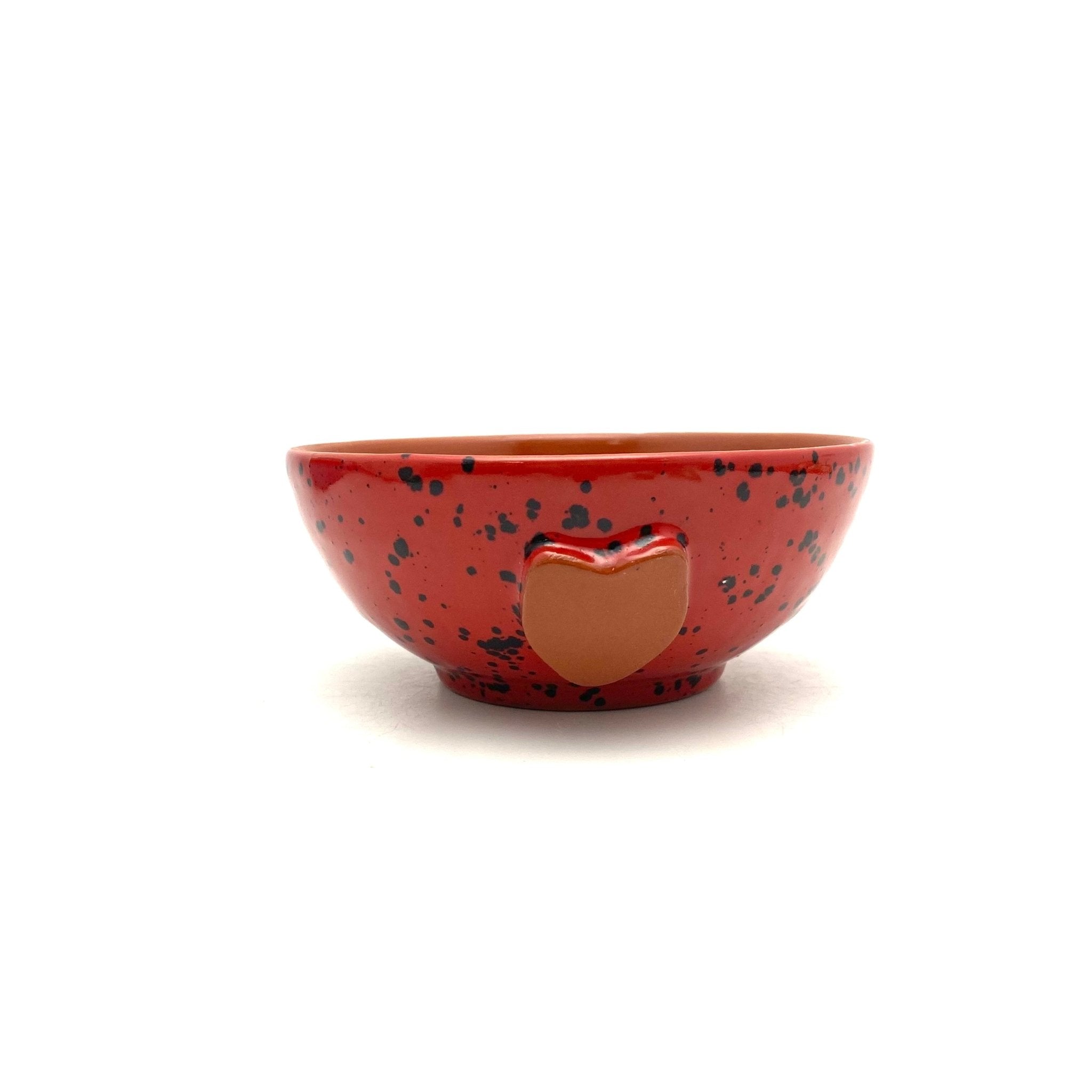 Calliope Heart Ice - Cream Bowls - Ladybug Red