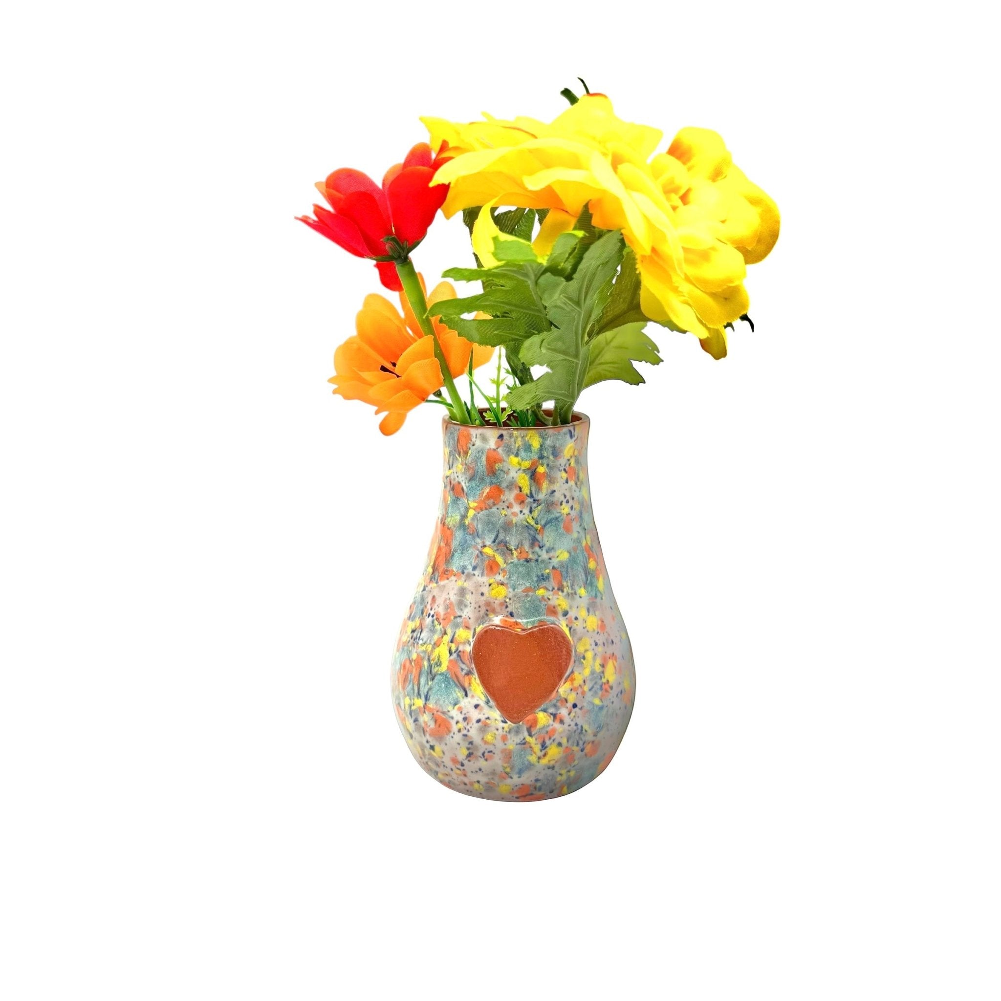 Calliope Heart Vase - Kaleidescope