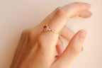 Calliope Ring in Pink Sapphire by Rose & Clay