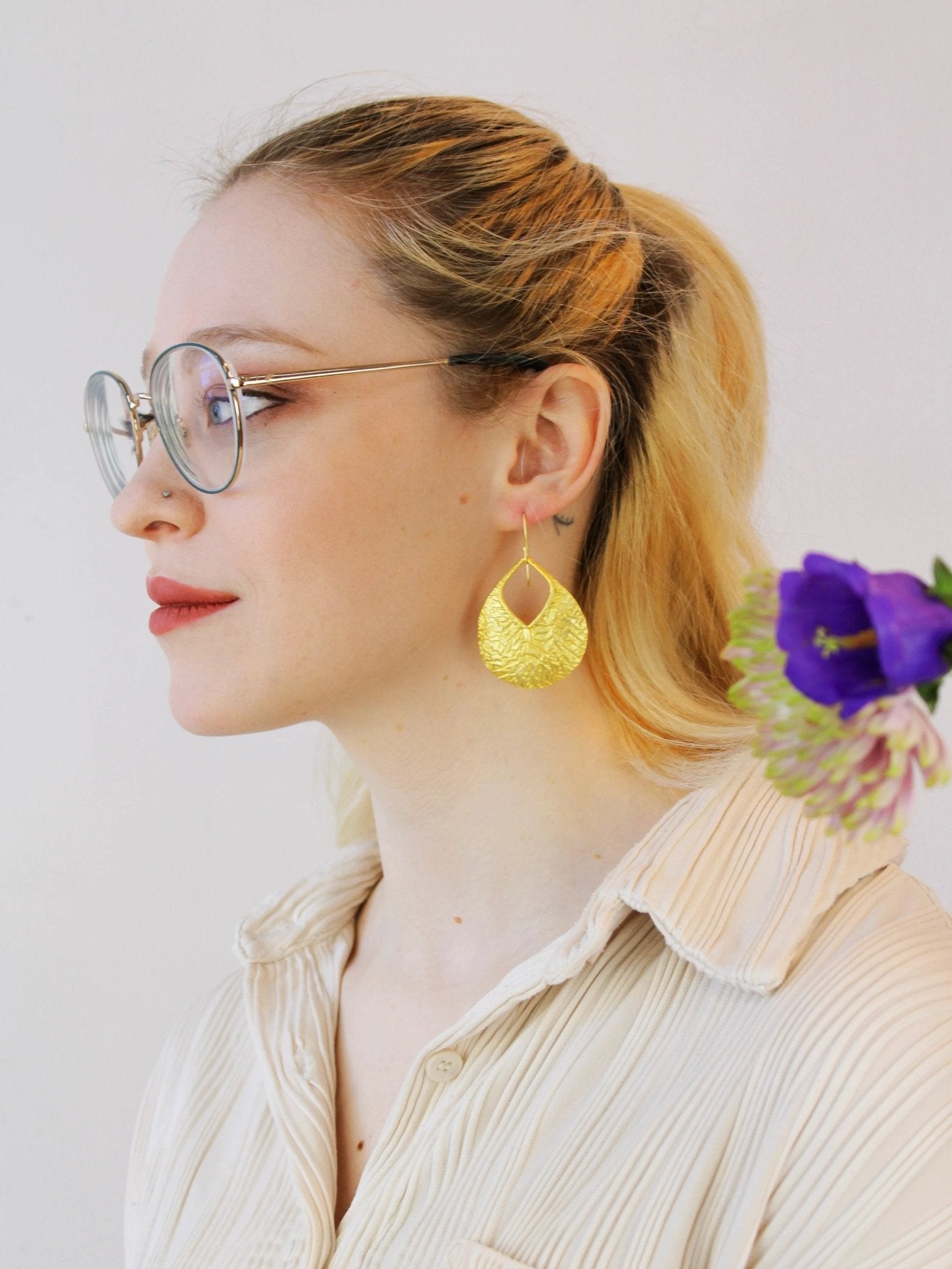 Camelia Drop Earrings by Ash & Rose