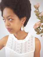 Camelia Drop Earrings La Vie Bien Camelia Drop Earrings