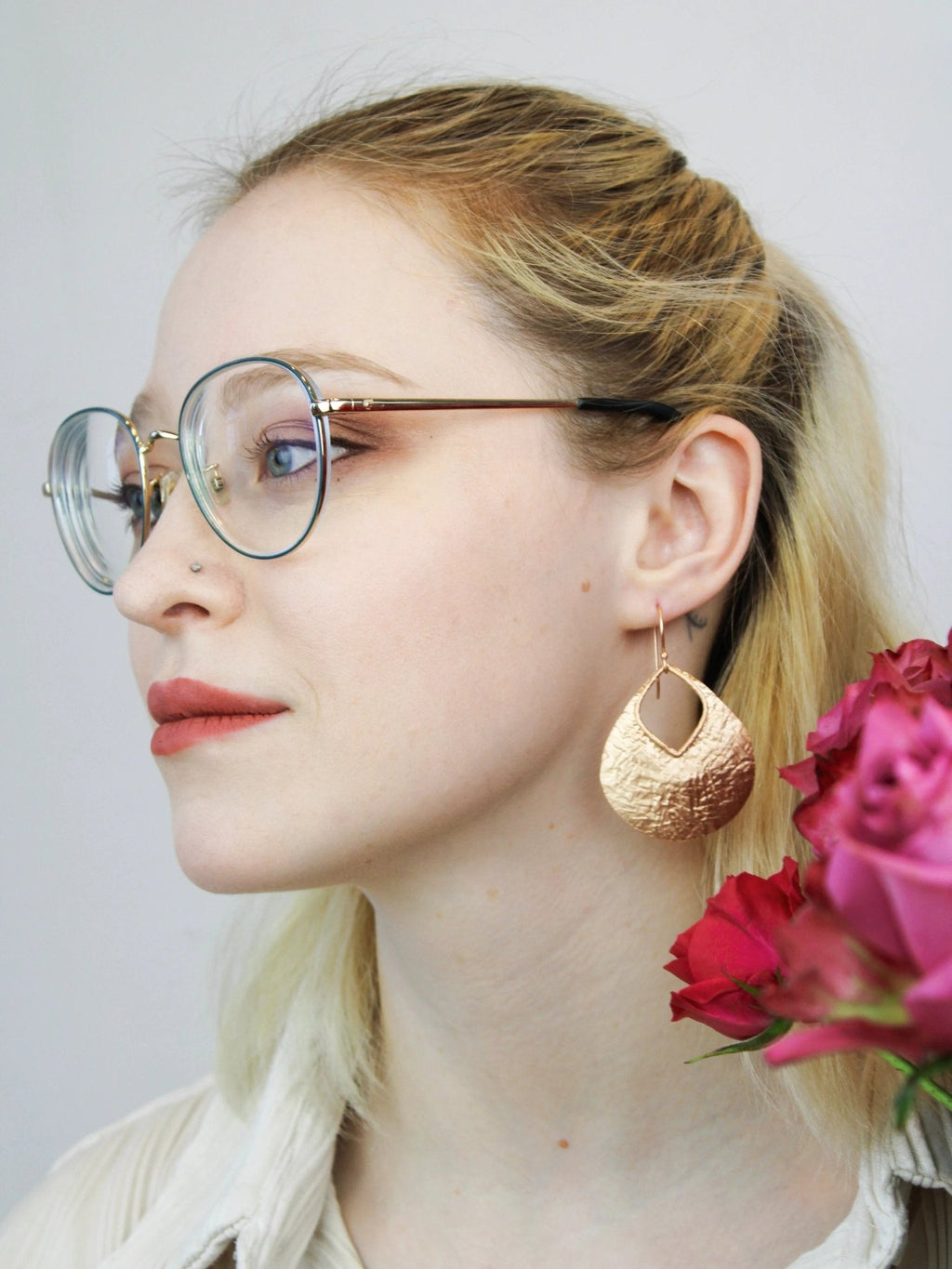 Camelia Drop Earrings by Ash & Rose