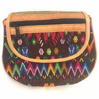 Camila Leather Huipil Crossover Purse - Guatemala Bags La Vie Bien Camila Leather Huipil Crossover Purse - Guatemala