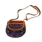 Camila Leather Huipil Crossover Purse - Guatemala Bags La Vie Bien Camila Leather Huipil Crossover Purse - Guatemala
