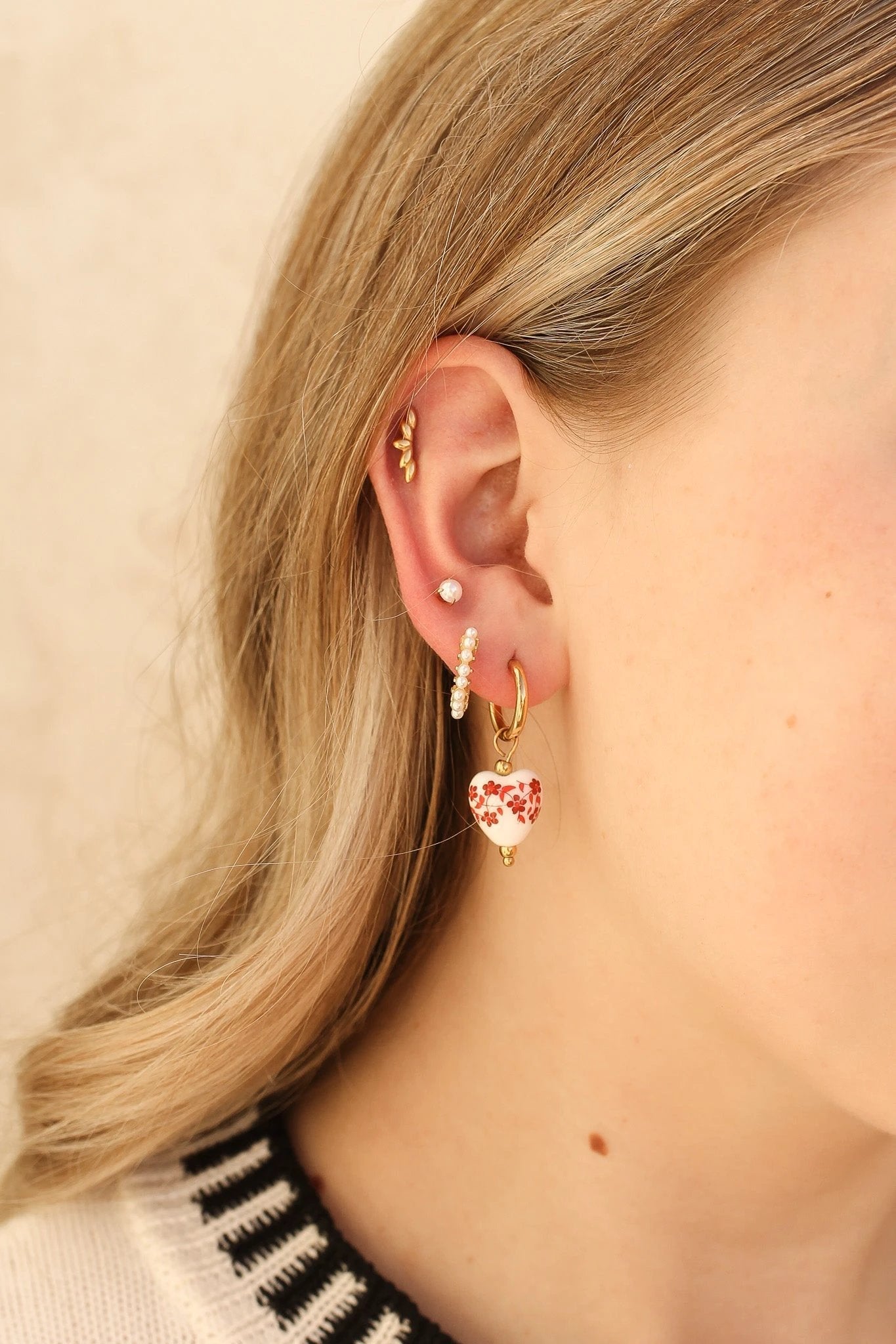 Camilla Flat Back Stud by Rose & Clay