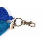 Campana Shell Tassel Zipper Pull | Handmade Keychain from Thailand Zipper Pulls La Vie Bien Campana Shell Tassel Zipper Pull | Handmade Keychain from Thailand