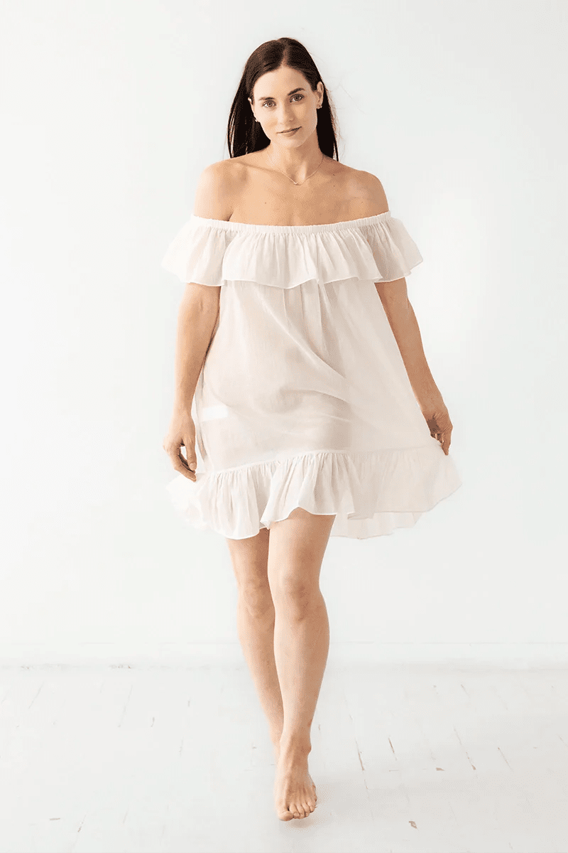 Campesina Off The Shoulder Cover Up COVER UPS La Vie Bien Campesina Off The Shoulder Cover Up