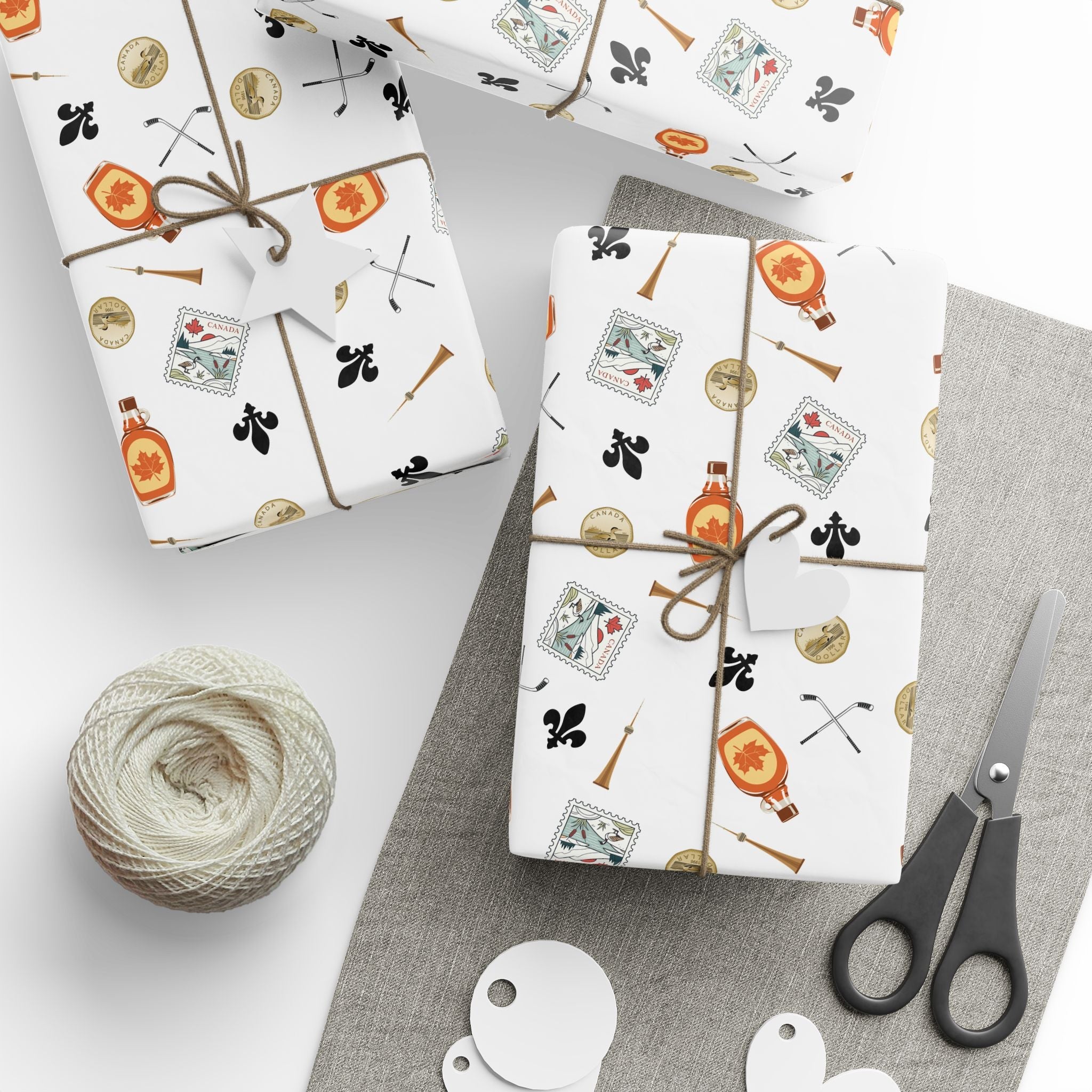 Canadian Themed Gift Wrap Home Decor La Vie Bien Canadian Themed Gift Wrap