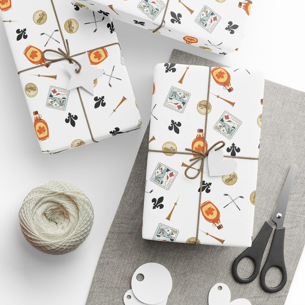Canadian Themed Gift Wrap Home Decor La Vie Bien Canadian Themed Gift Wrap