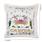 Cancer Astrology Hand - Embroidered Pillow by Cat Studio Pillows La Vie Bien Cancer Astrology Hand - Embroidered Pillow by Cat Studio