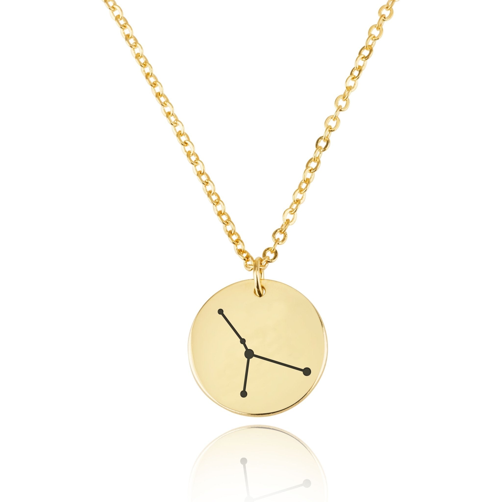 Cancer Celestial Constellation Disk Necklace La Vie Bien Cancer Celestial Constellation Disk Necklace