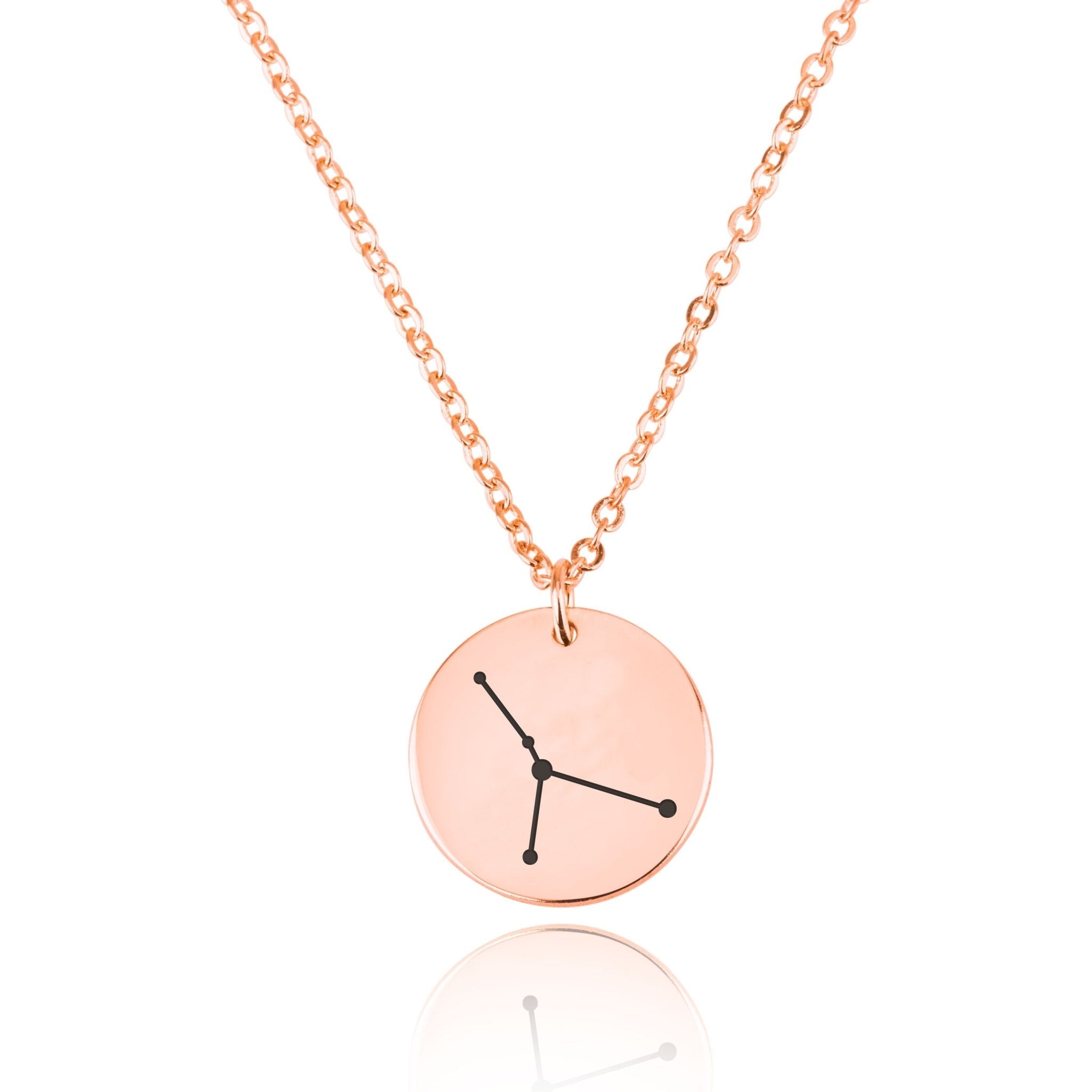 Cancer Celestial Constellation Disk Necklace La Vie Bien Cancer Celestial Constellation Disk Necklace