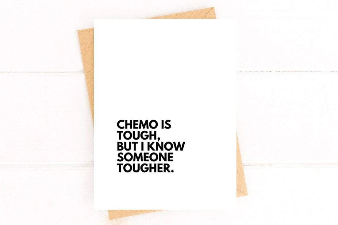 Cancer Get Well Card - Chemo Support Greeting Card by Five Dot Post