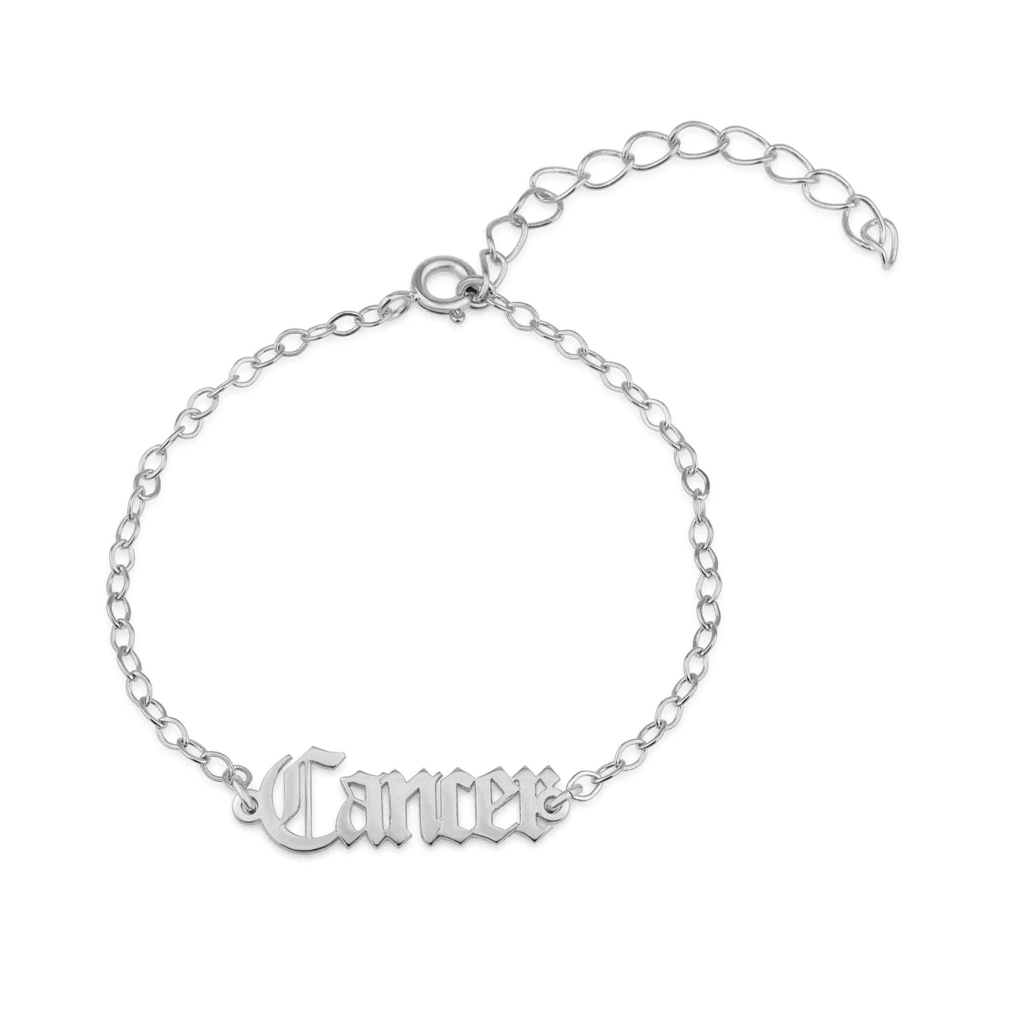 Cancer Script Bracelet La Vie Bien Cancer Script Bracelet