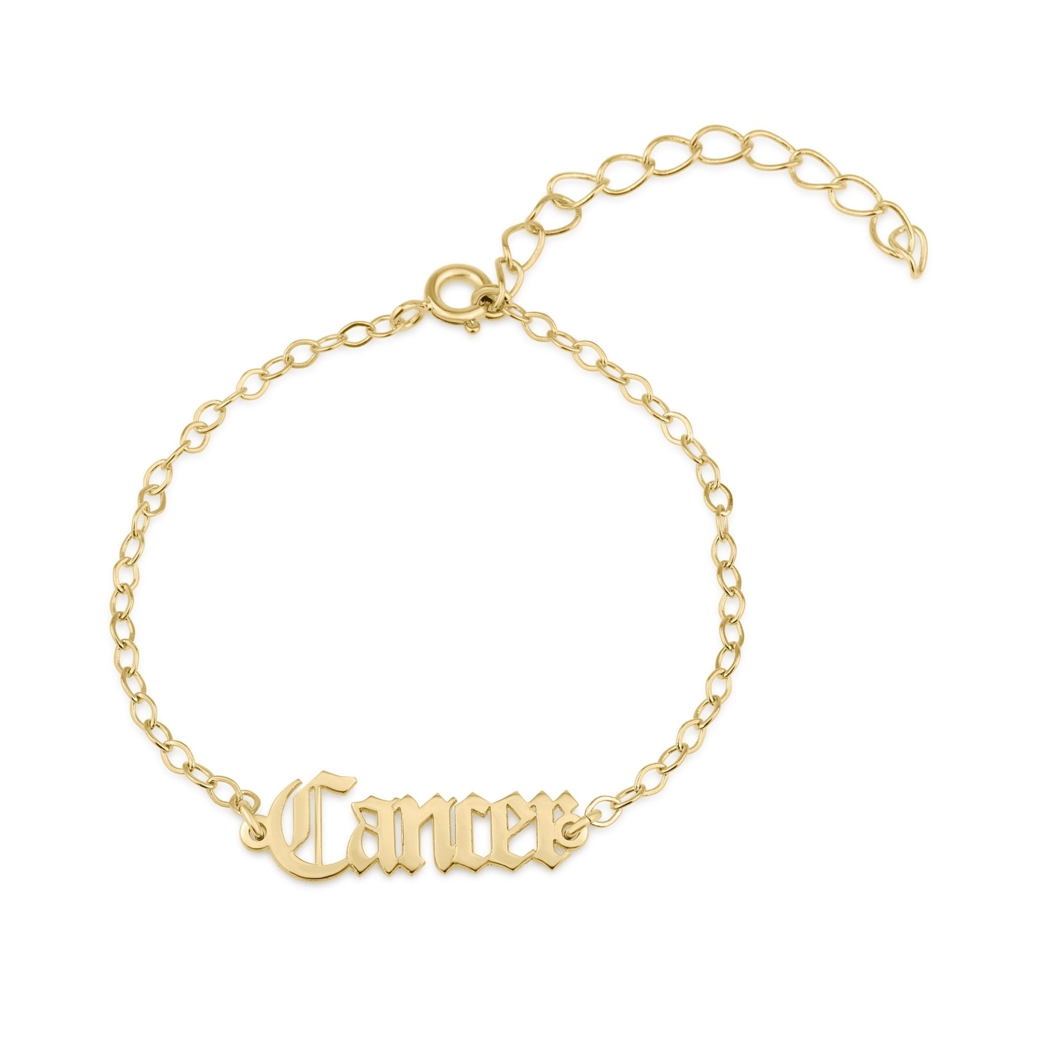 Cancer Script Bracelet La Vie Bien Cancer Script Bracelet