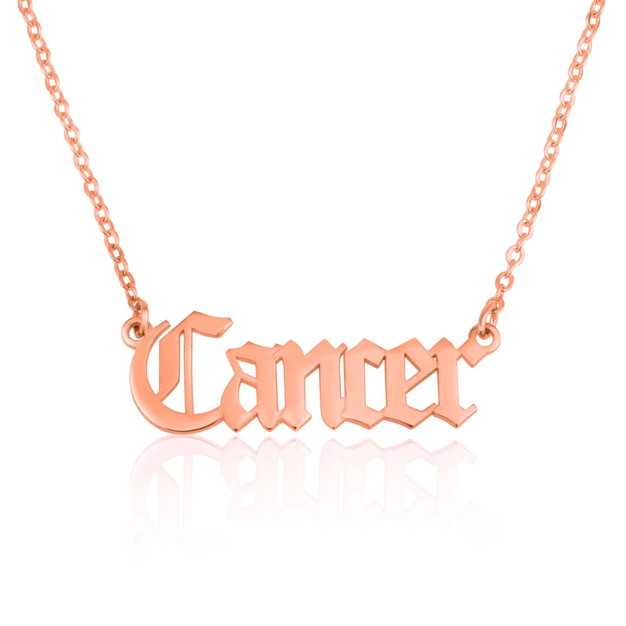 Cancer Script Necklace