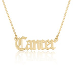 Cancer Script Necklace La Vie Bien Cancer Script Necklace