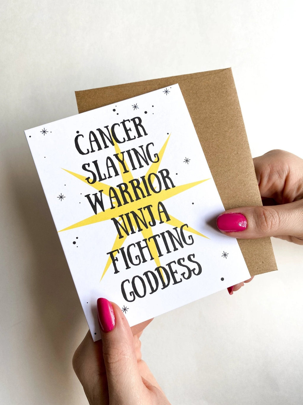 Cancer Slaying Warrior Survivor Get Well Card by Five Dot Post