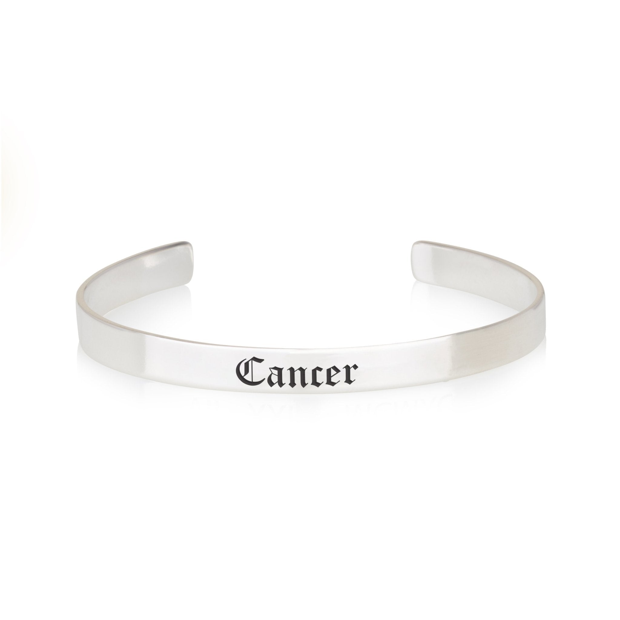 Cancer Zodiac Engraved Cuff Bracelet La Vie Bien Cancer Zodiac Engraved Cuff Bracelet