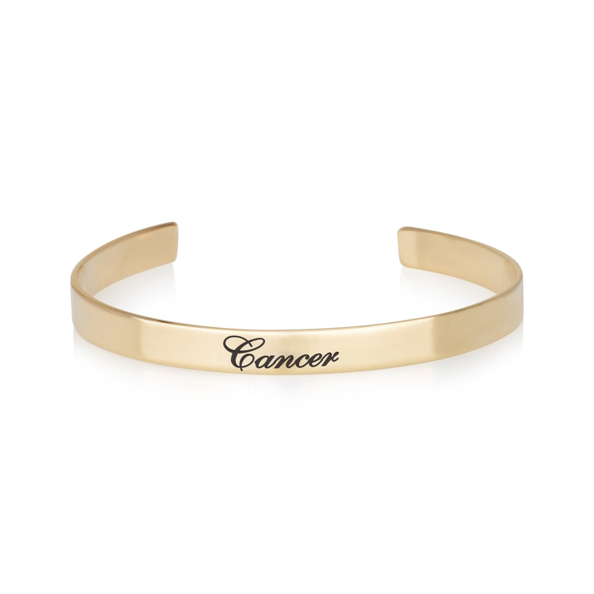 Cancer Zodiac Engraved Cuff Bracelet La Vie Bien Cancer Zodiac Engraved Cuff Bracelet