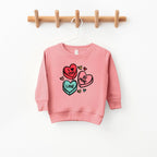Candy Hearts toddler and youth Sweatshirt, Valentine's Day collection by Benny and Ray Apparel