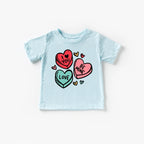 Candy Hearts toddler and youth tee shirt, Valentine's Day collection by Benny and Ray Apparel