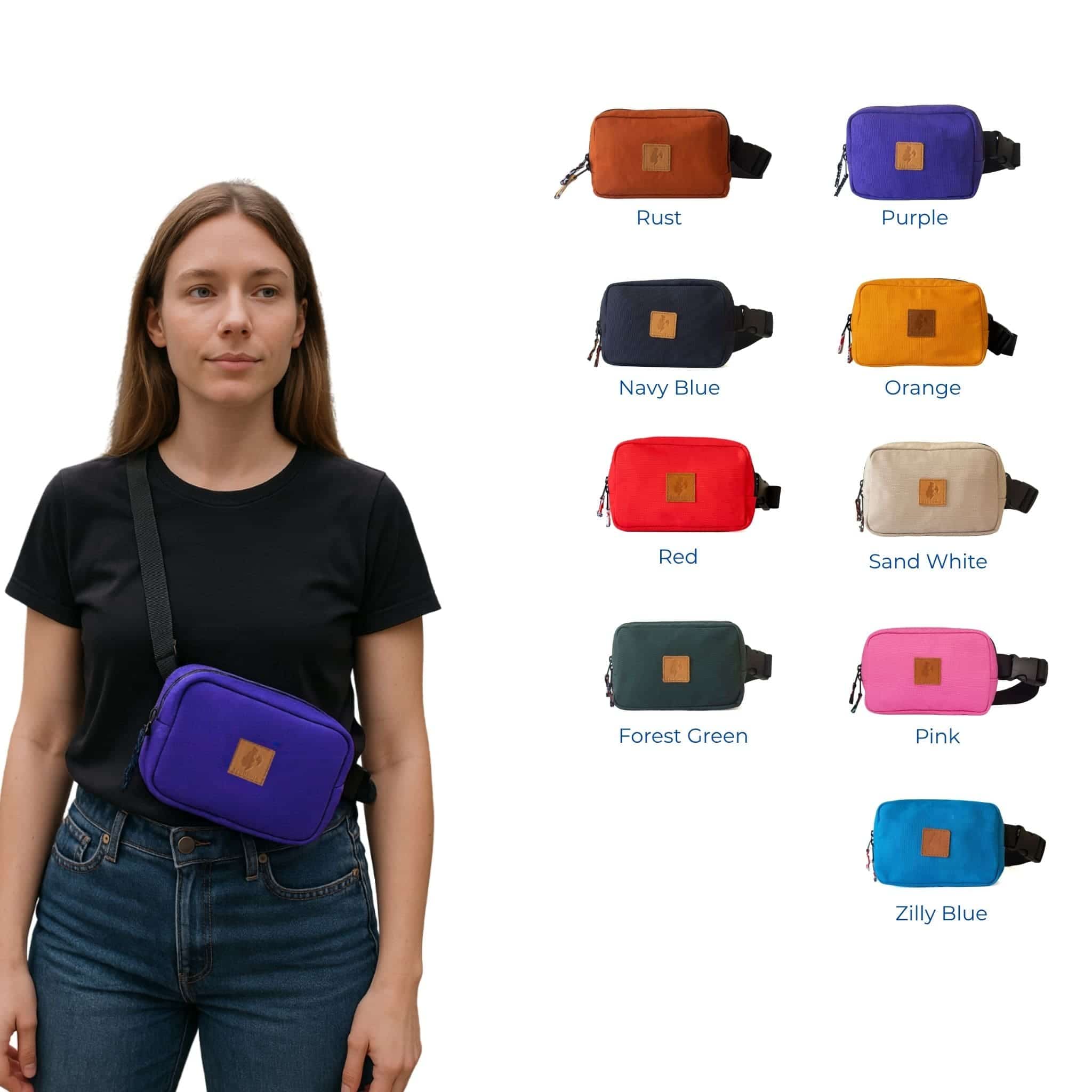 Canvas Crossbody Belt Bag Pouch, The Everywhere Belt Bag Fanny Packs La Vie Bien Canvas Crossbody Belt Bag Pouch, The Everywhere Belt Bag
