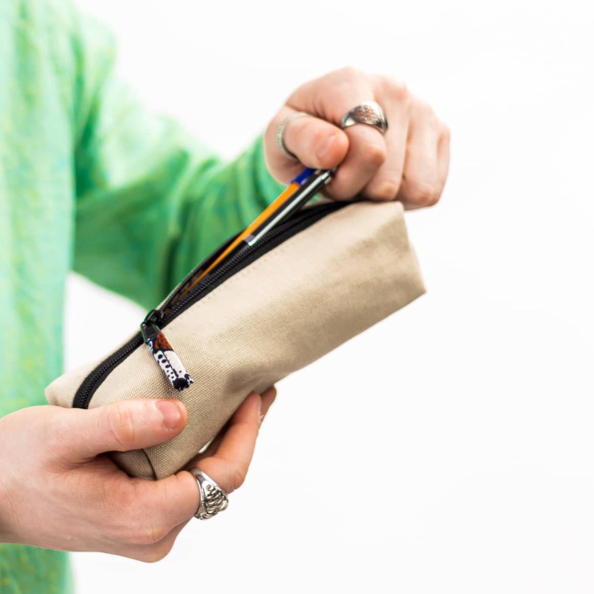 Canvas Pencil Pouch, Zipper Pencil Bag Case Pouches La Vie Bien Canvas Pencil Pouch, Zipper Pencil Bag Case