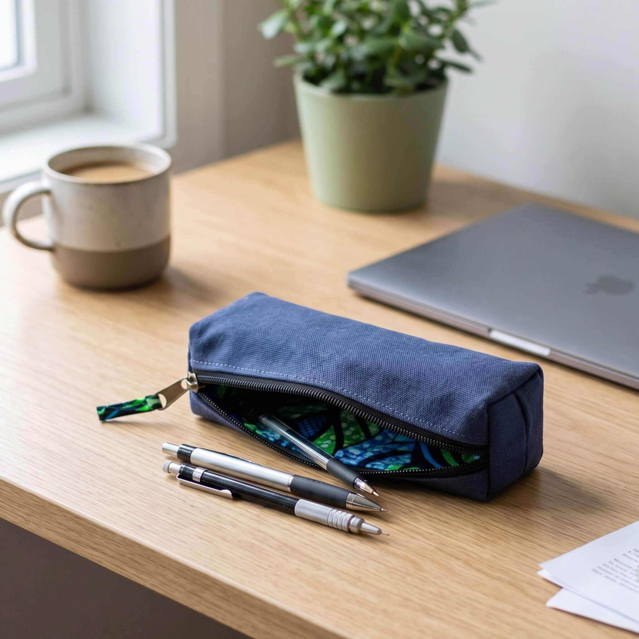 Canvas Pencil Pouch, Zipper Pencil Bag Case Pouches La Vie Bien Canvas Pencil Pouch, Zipper Pencil Bag Case