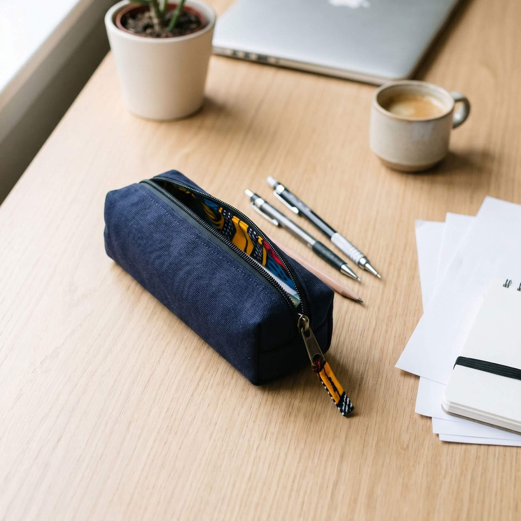 Canvas Pencil Pouch, Zipper Pencil Bag Case Pouches La Vie Bien Canvas Pencil Pouch, Zipper Pencil Bag Case
